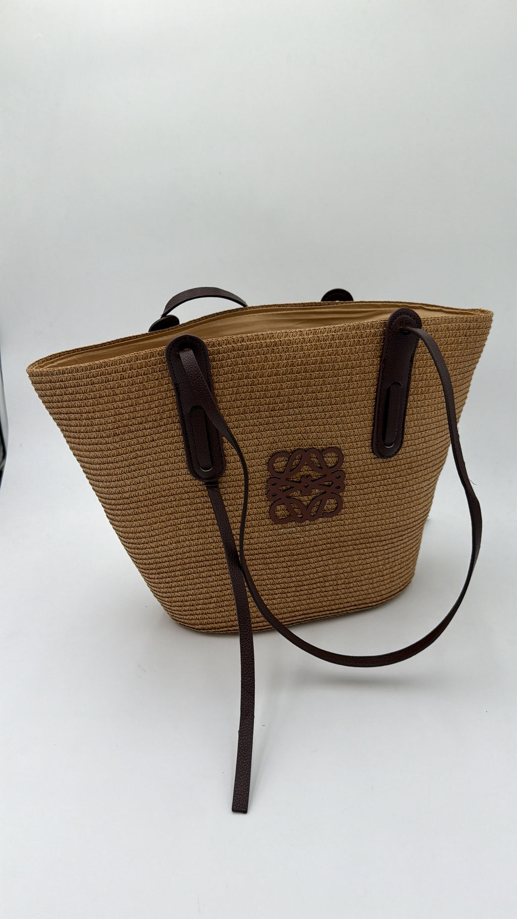 Borsa paglia lowe chocolate