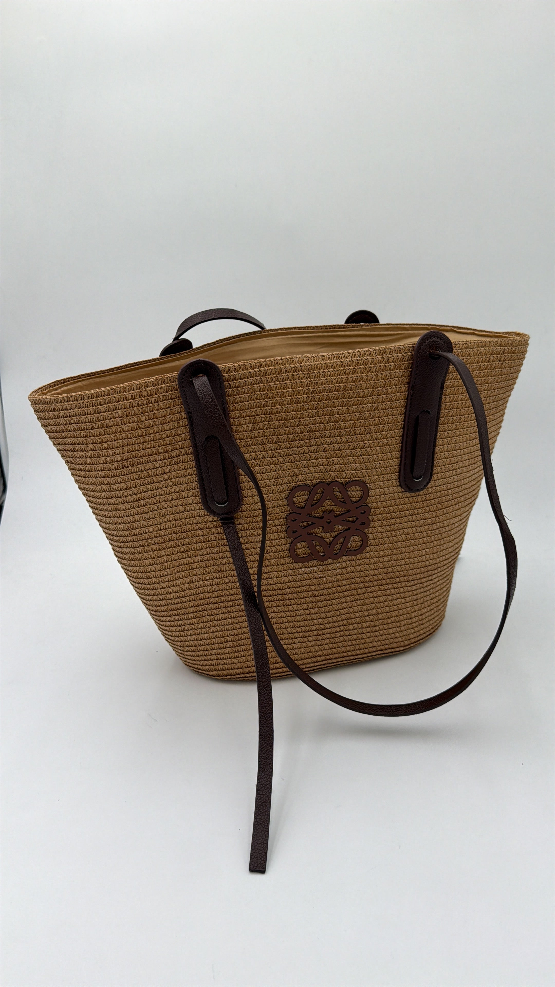 Borsa paglia lowe chocolate