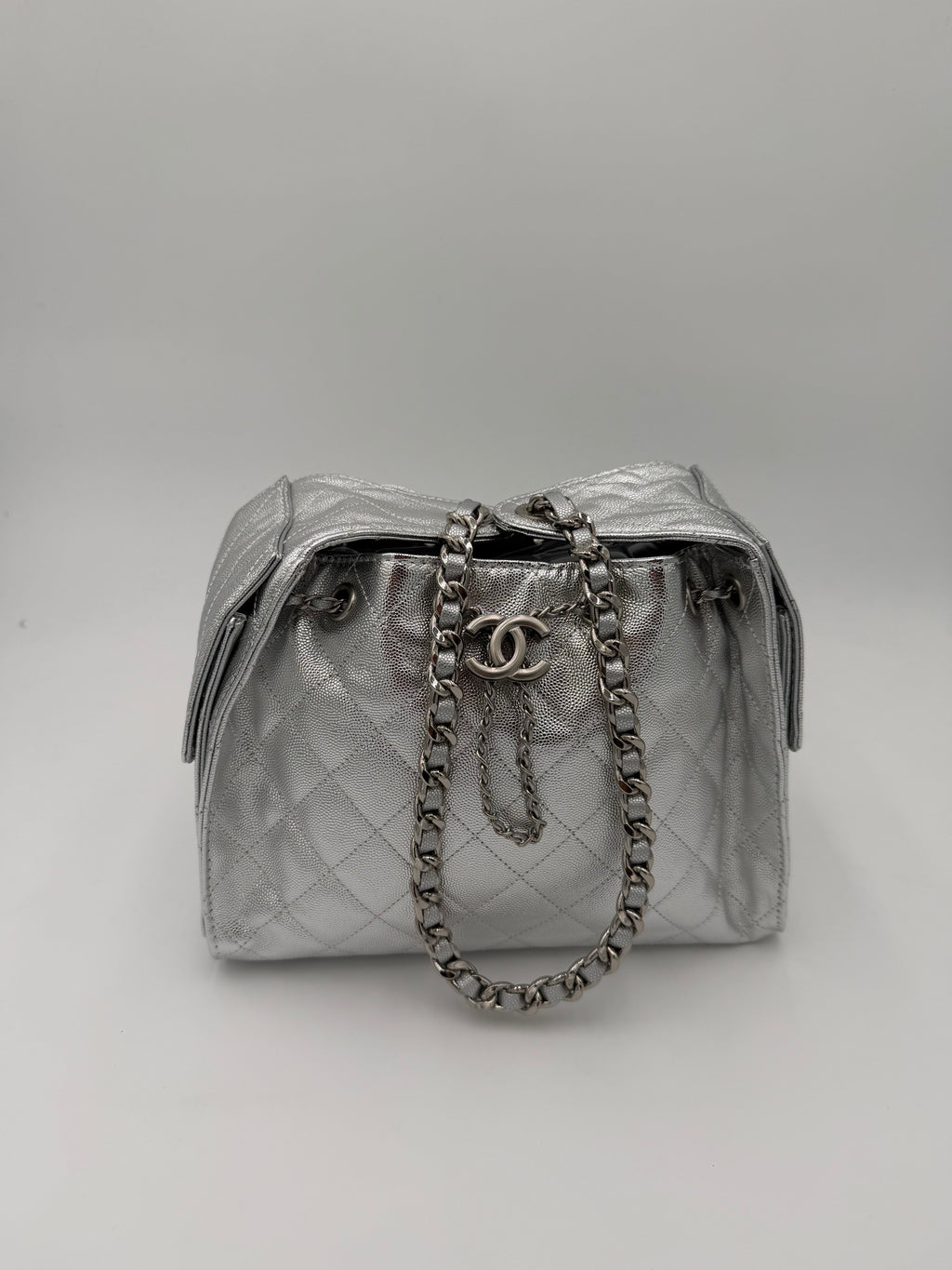 Borsa chany argento big