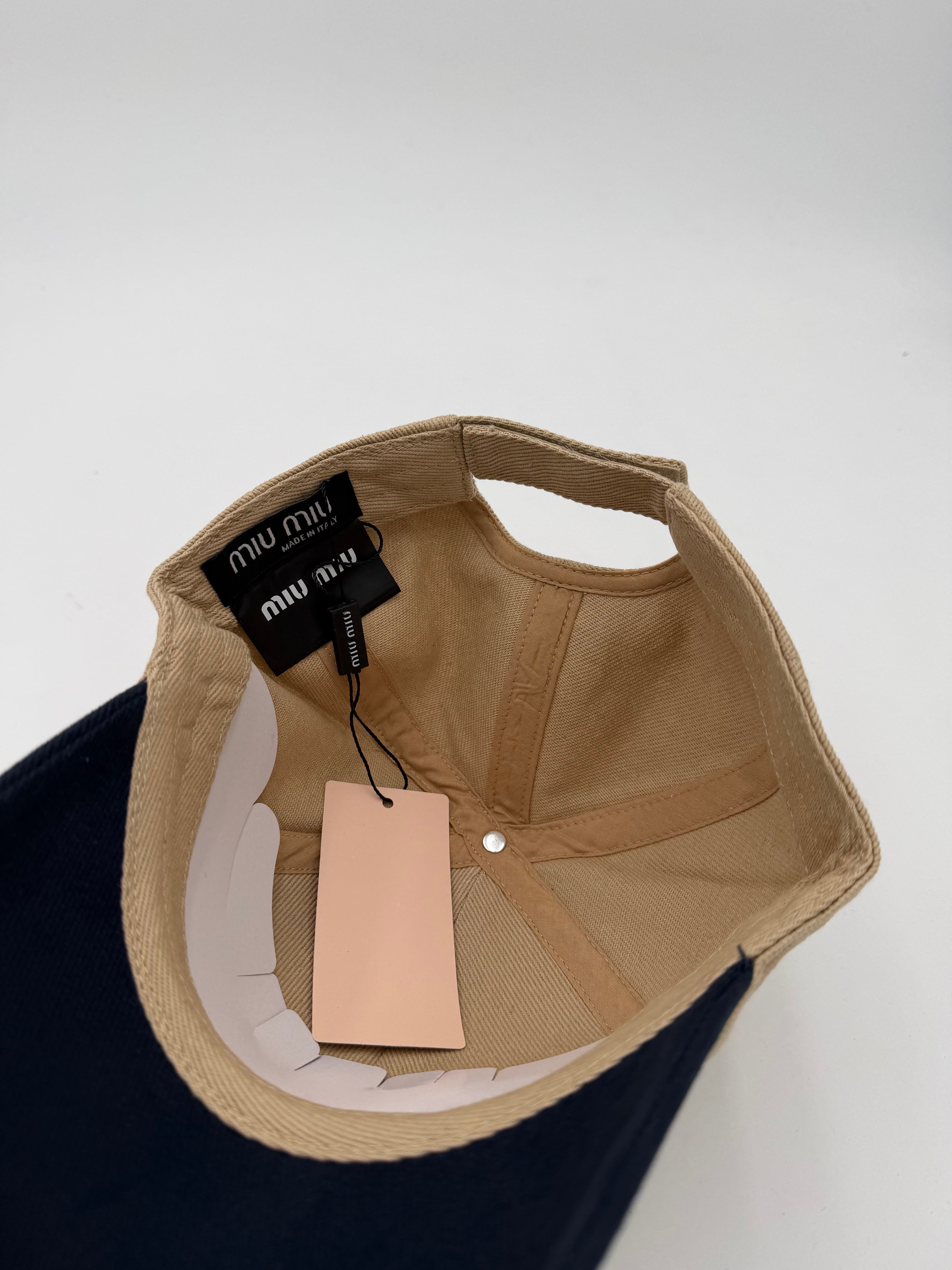 Berretto beige/blu