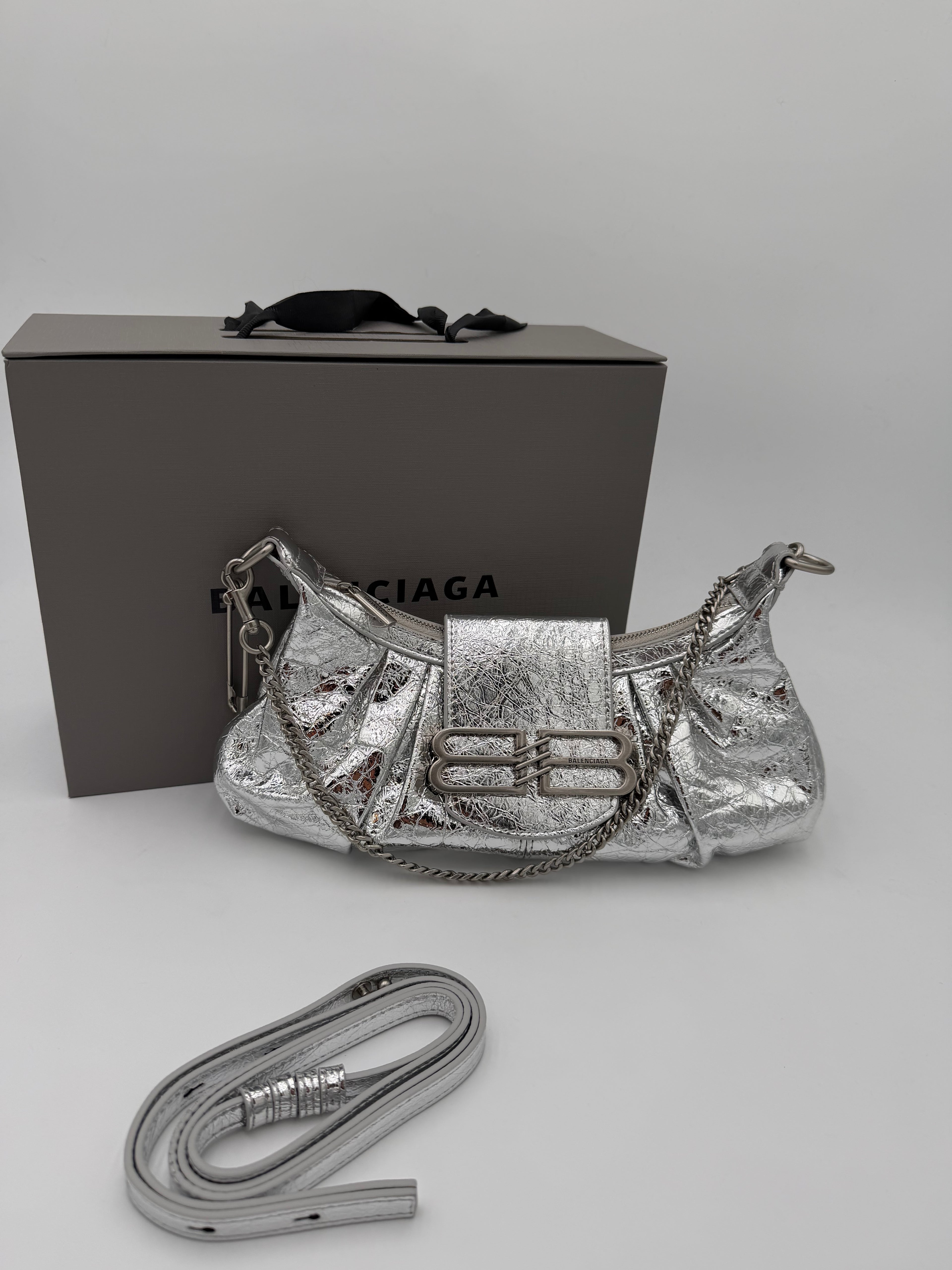 Borsa bale 25cm argento