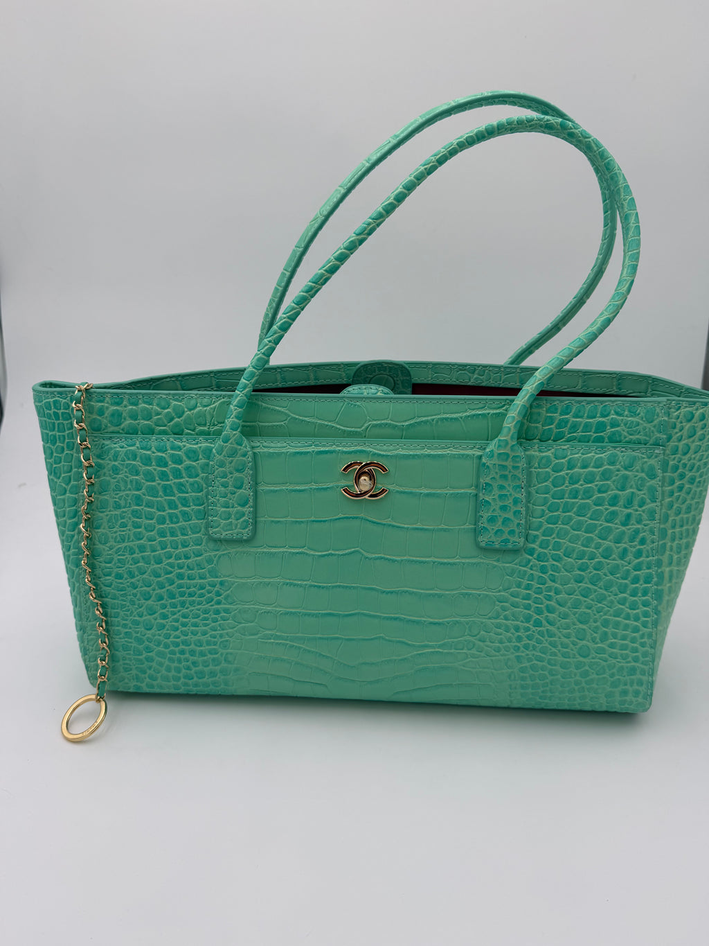 Borsa chany verde acqua 37cm
