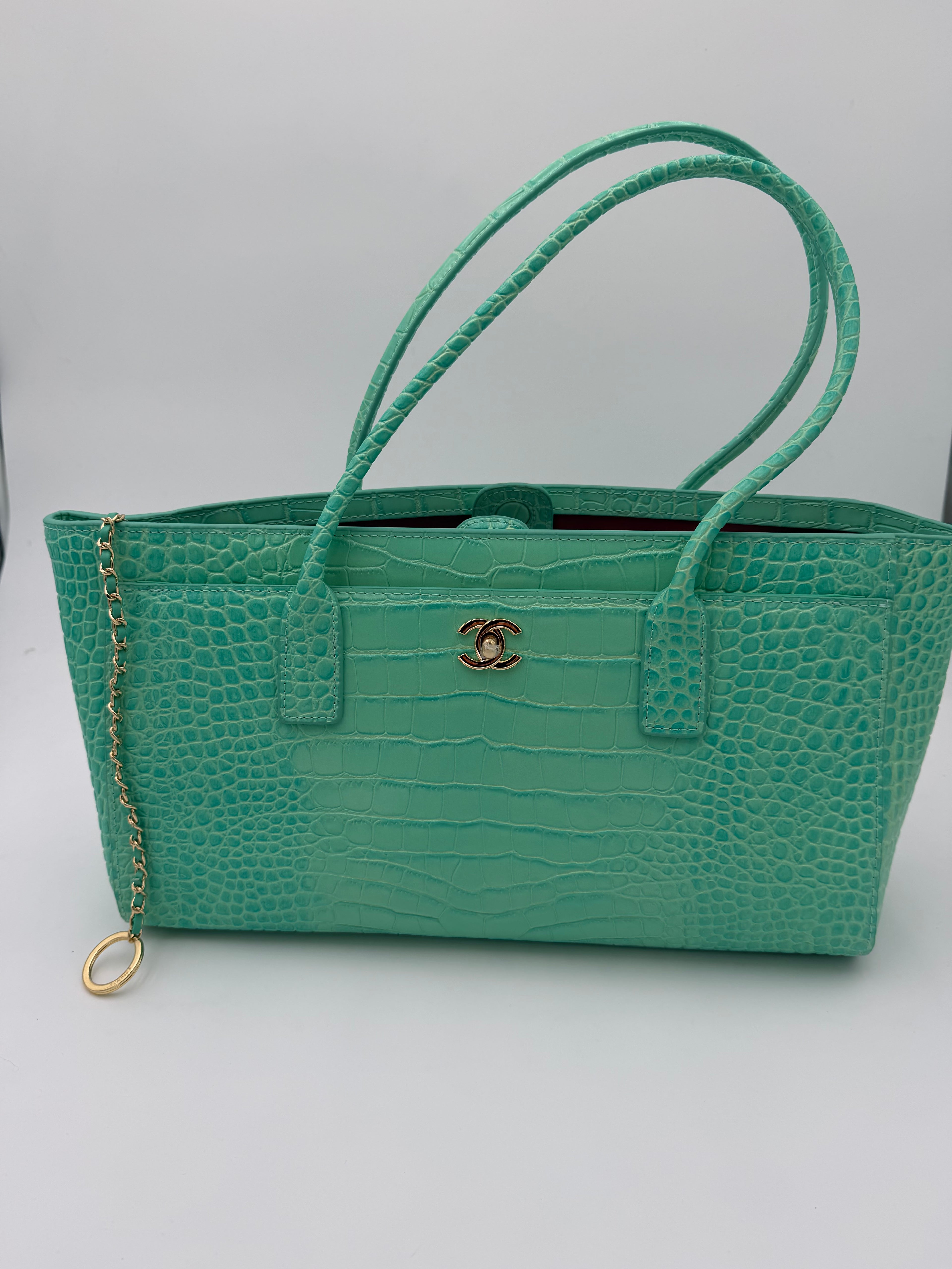 Borsa chany verde acqua 37cm