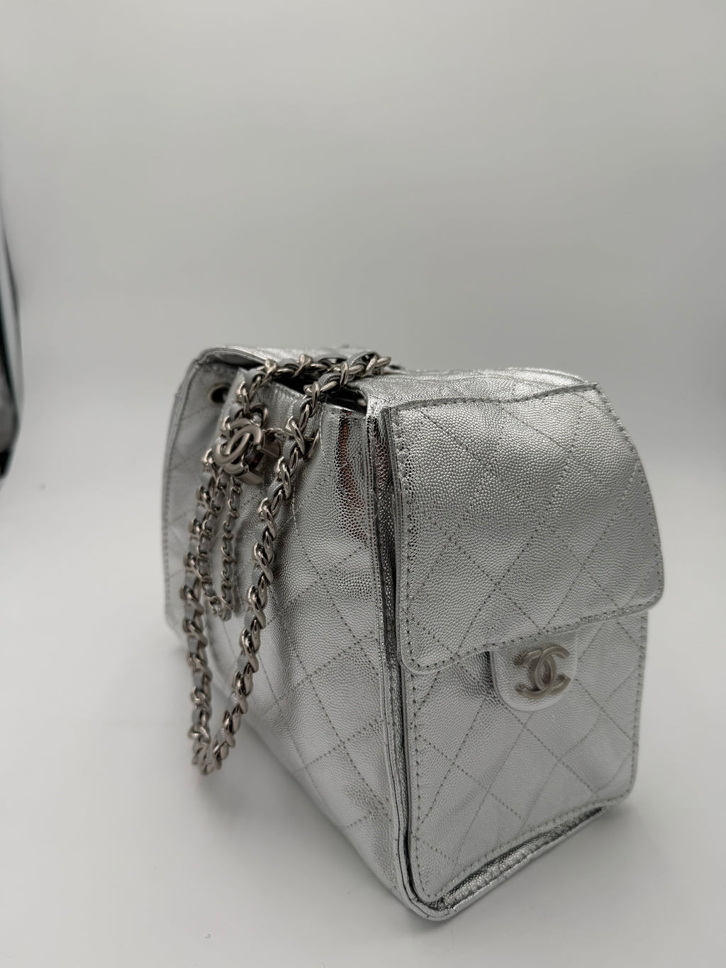 Borsa chany argento big