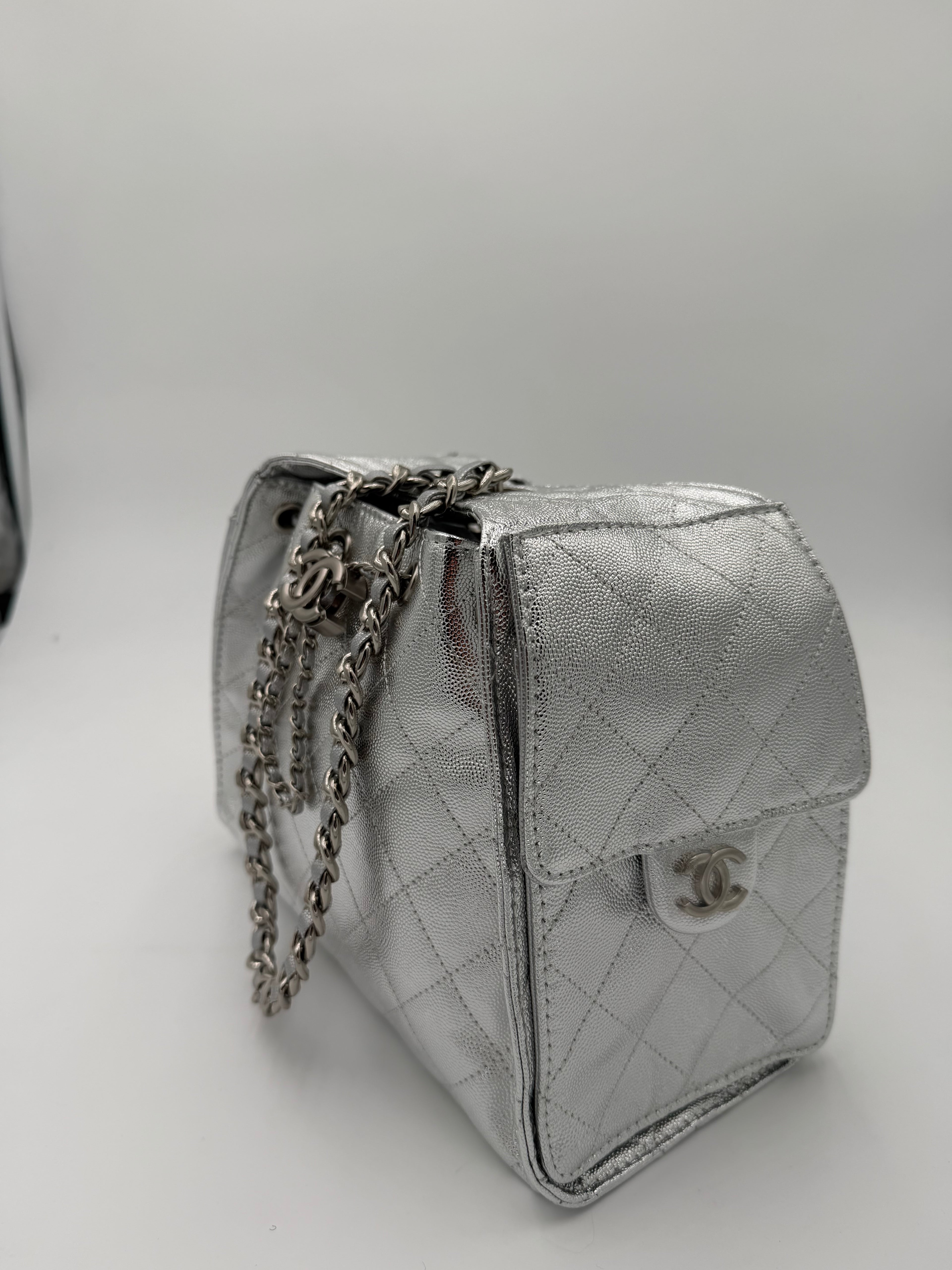 Borsa chany argento big