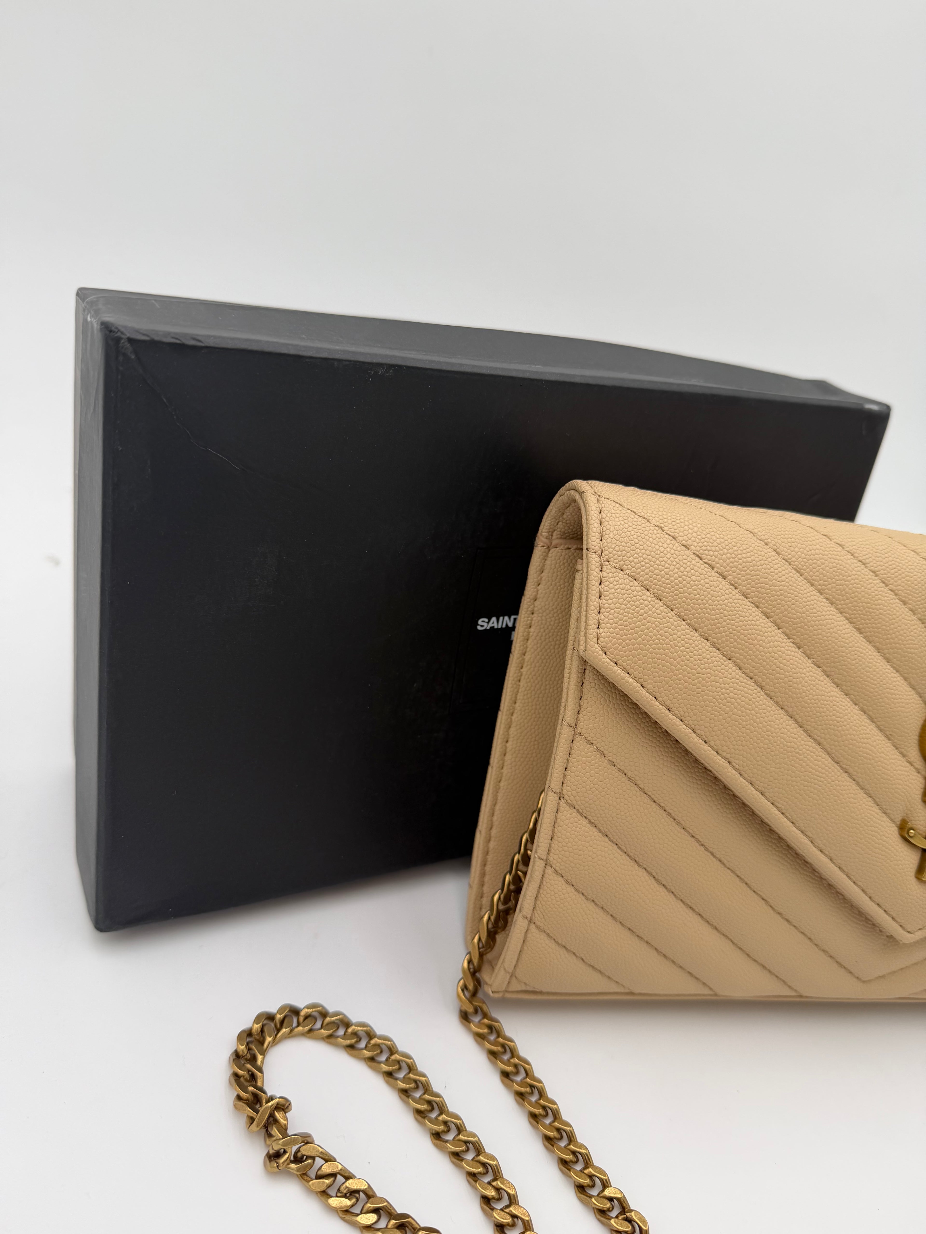 Pochette laury 23cm beige