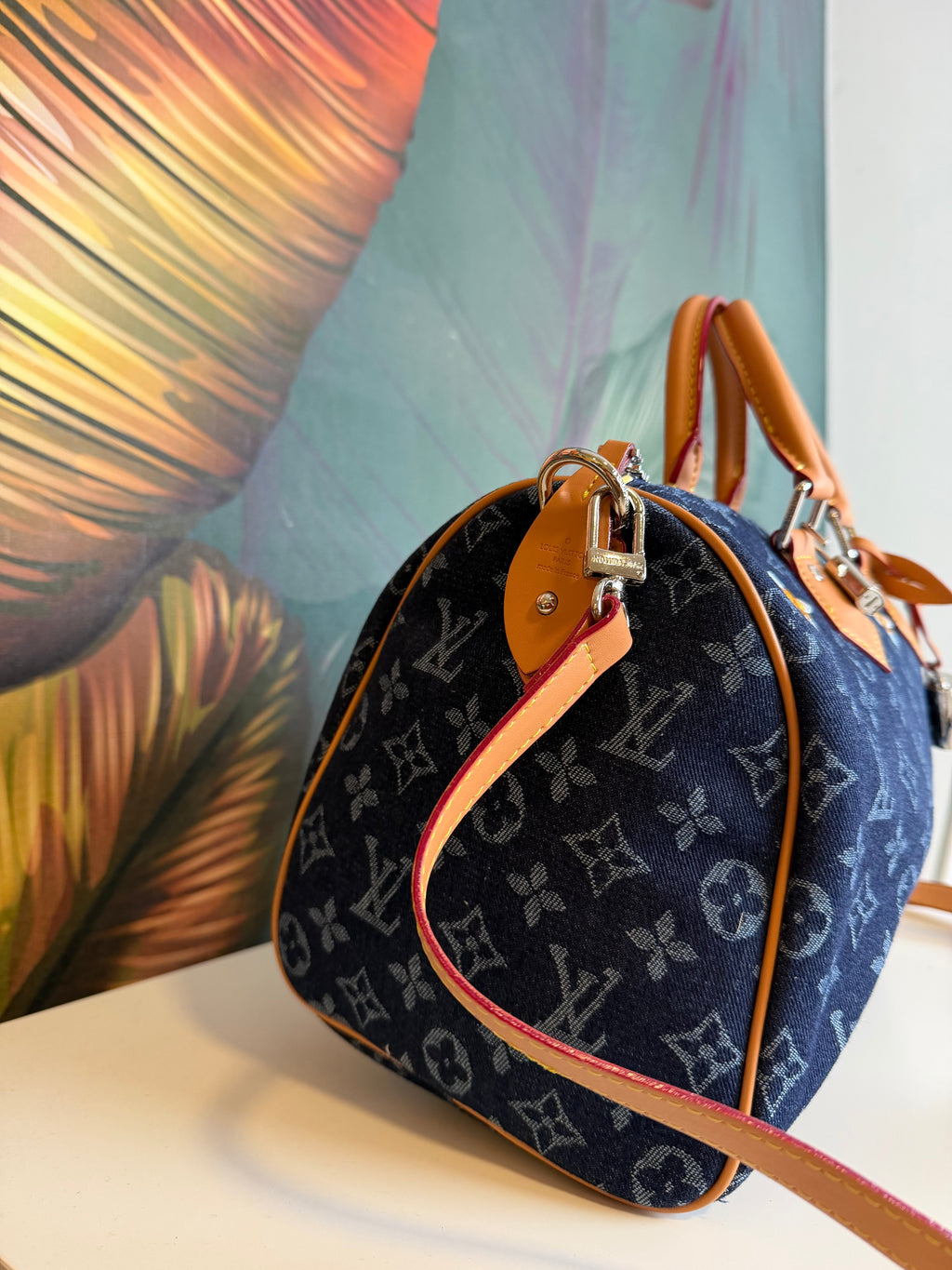 Baule 30 cm denim scuro