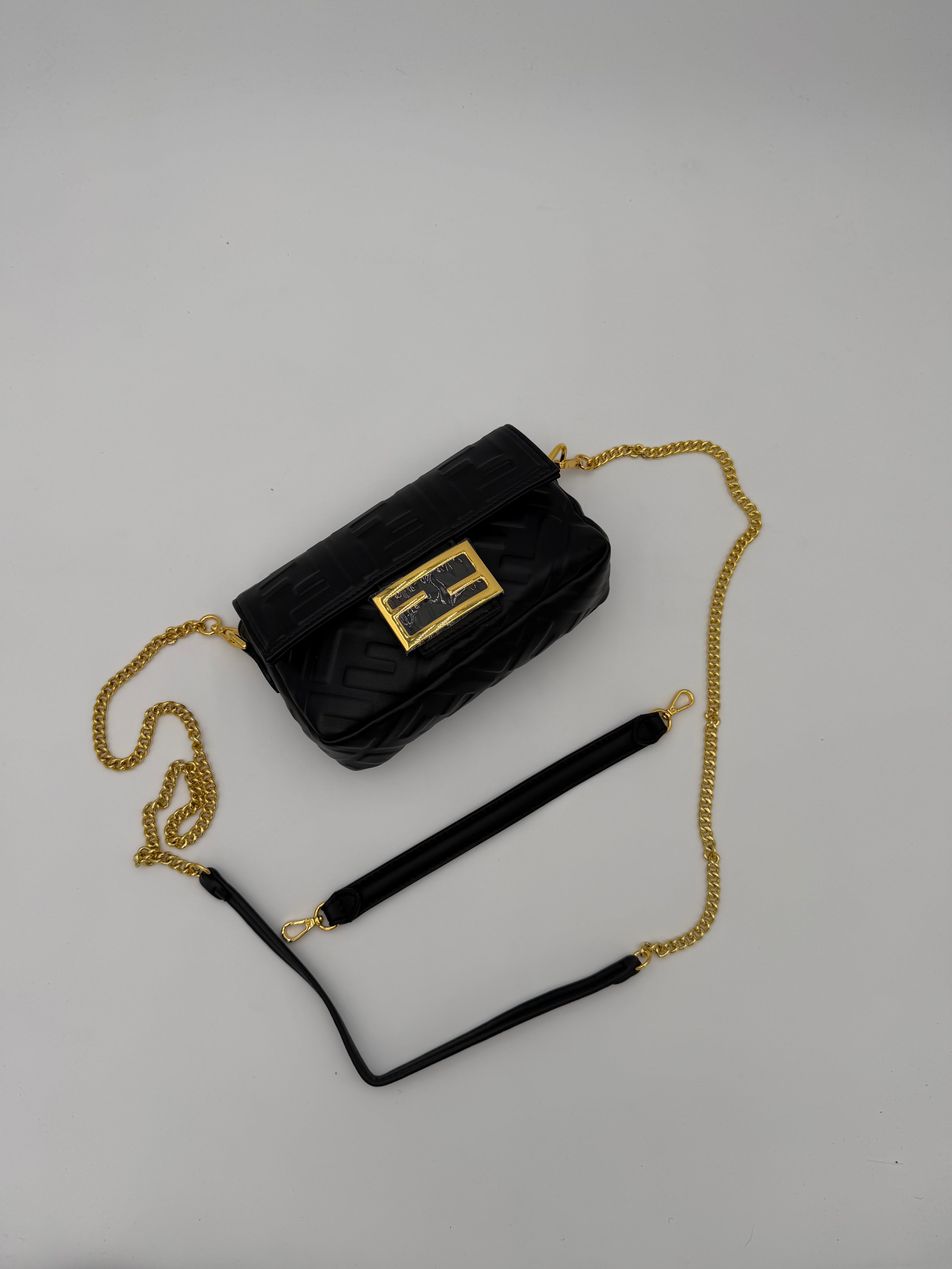 Borsa mini baguette black