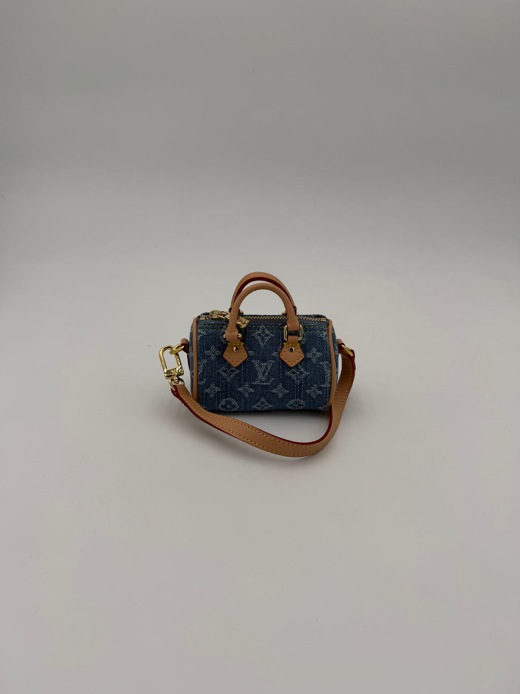 Portachiavi/charm denim bauletto