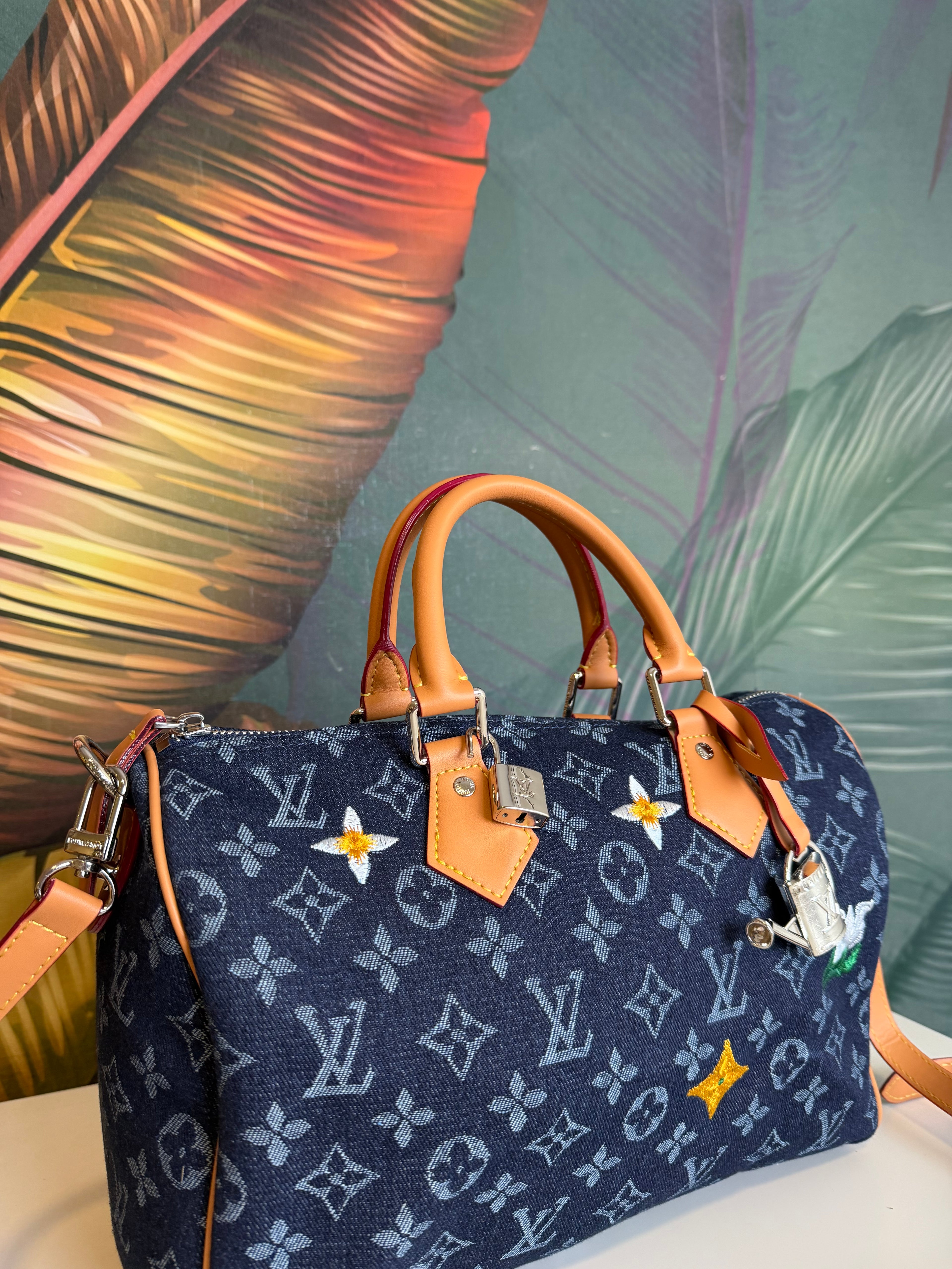 Baule 30 cm denim scuro