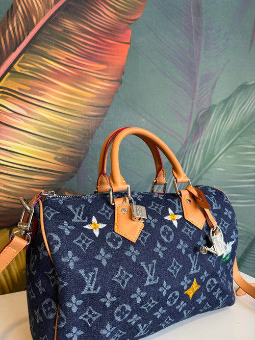 Baule 30 cm denim scuro