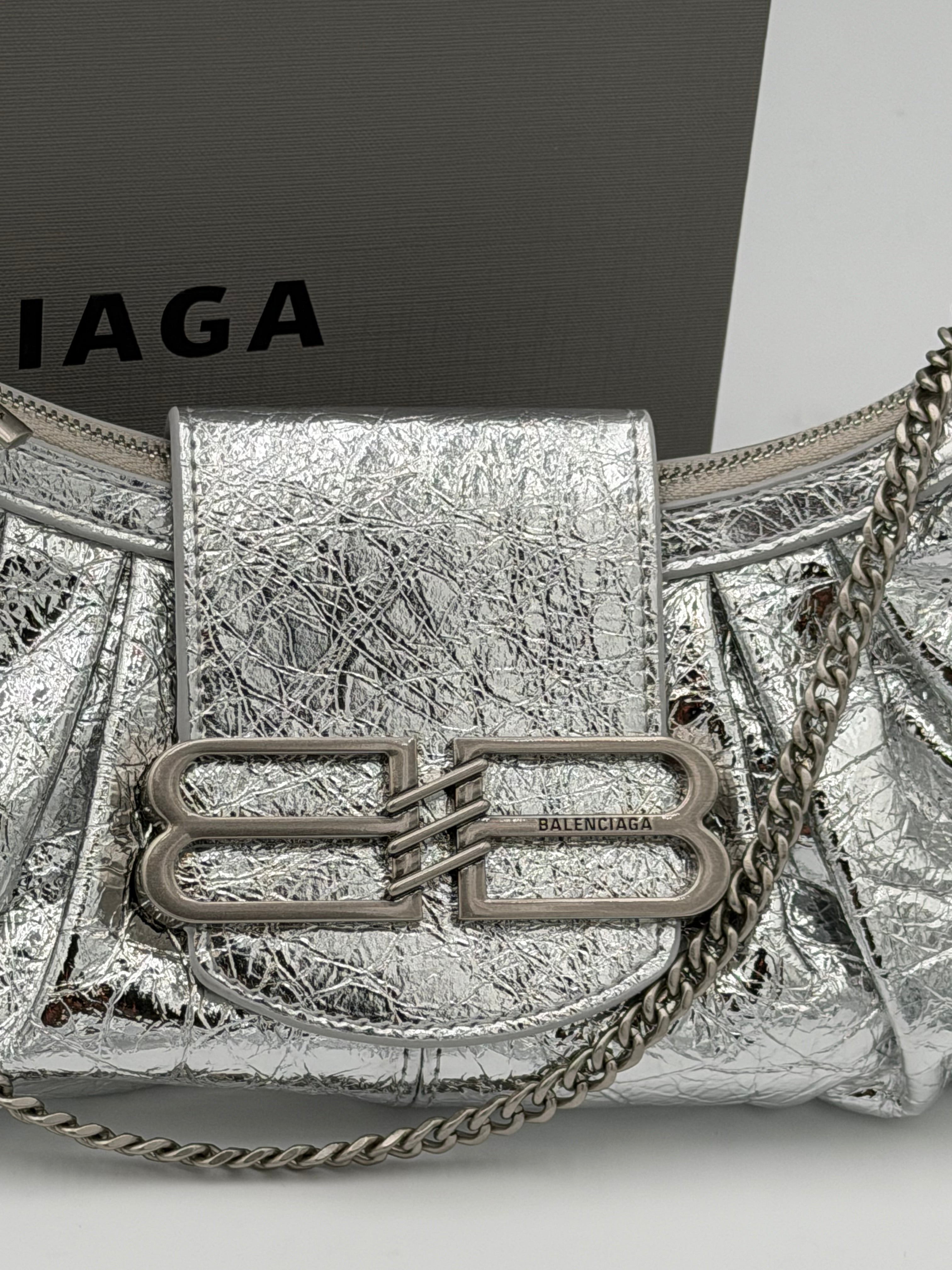 Borsa bale 25cm argento