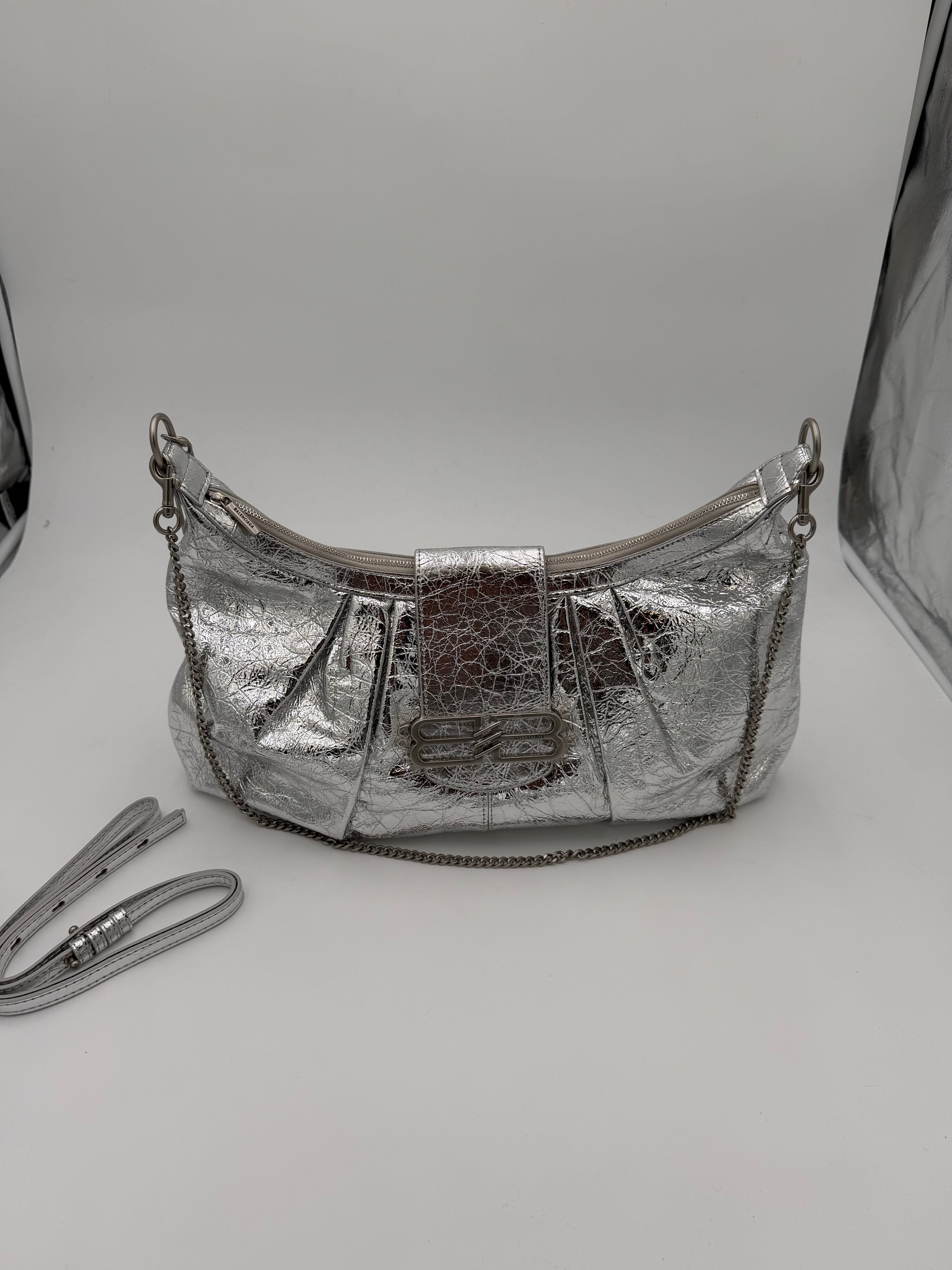 Borsa big Bale Silver 40 cm