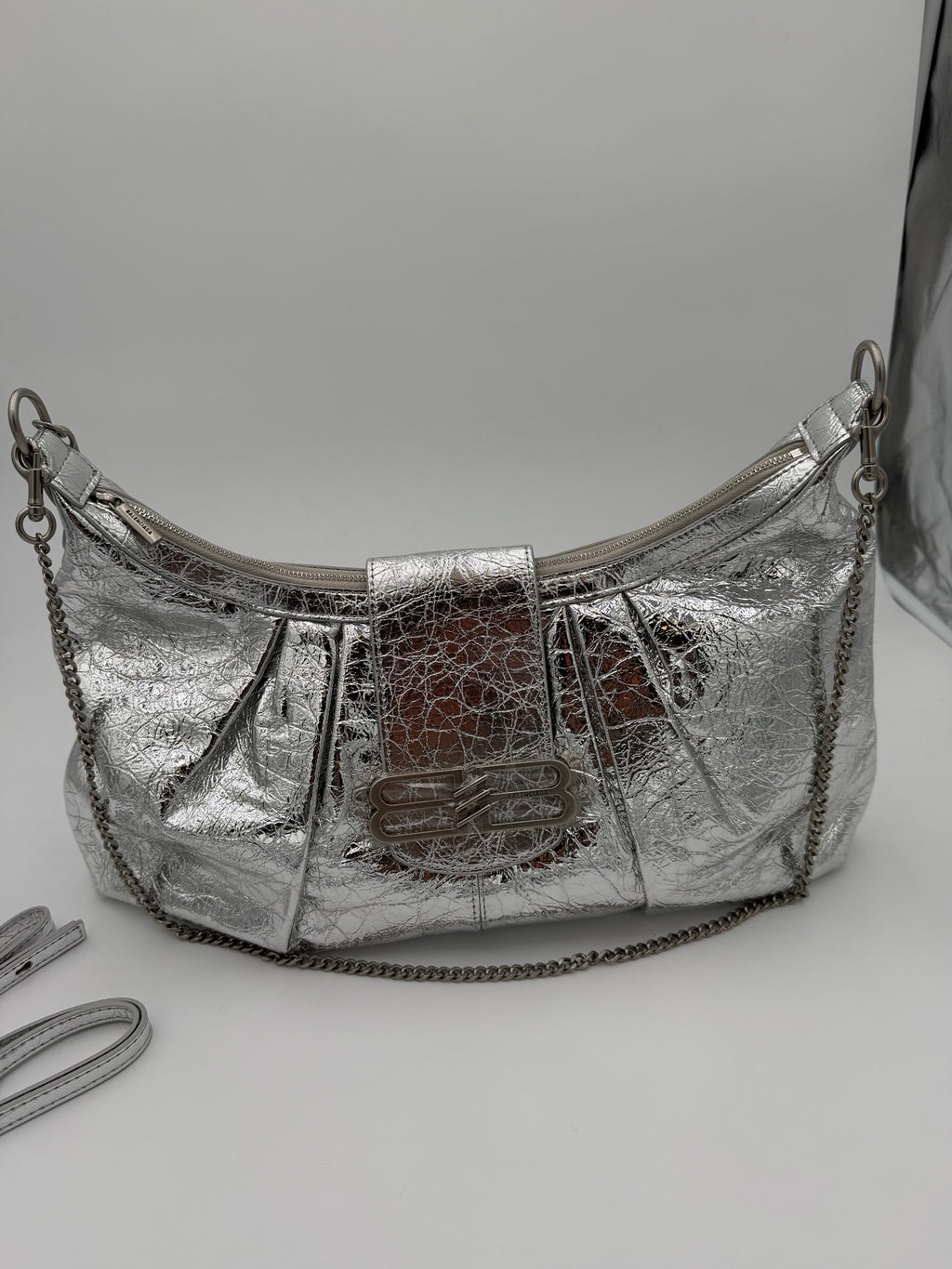 Borsa big Bale Silver 40 cm