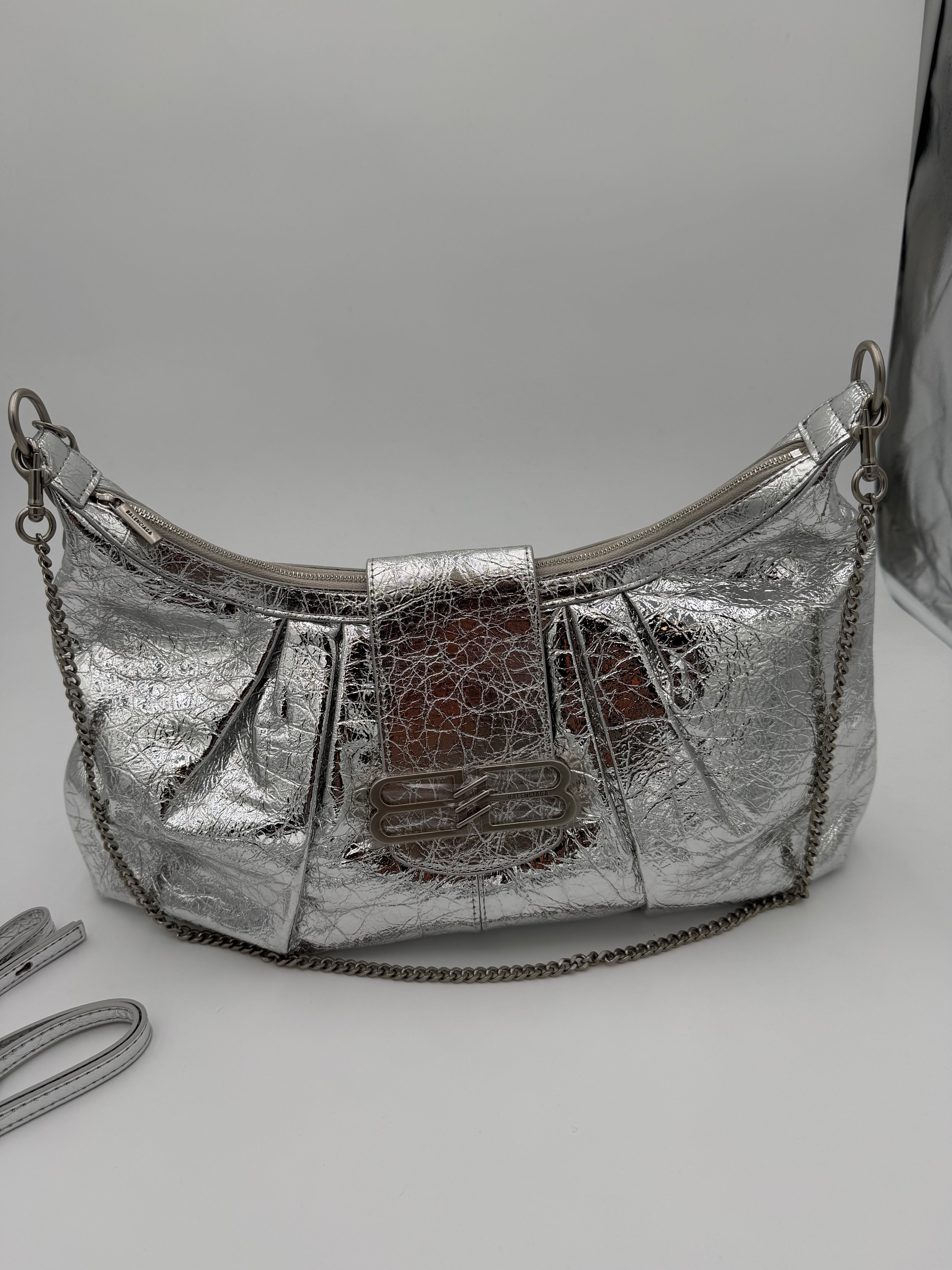 Borsa big Bale Silver 40 cm