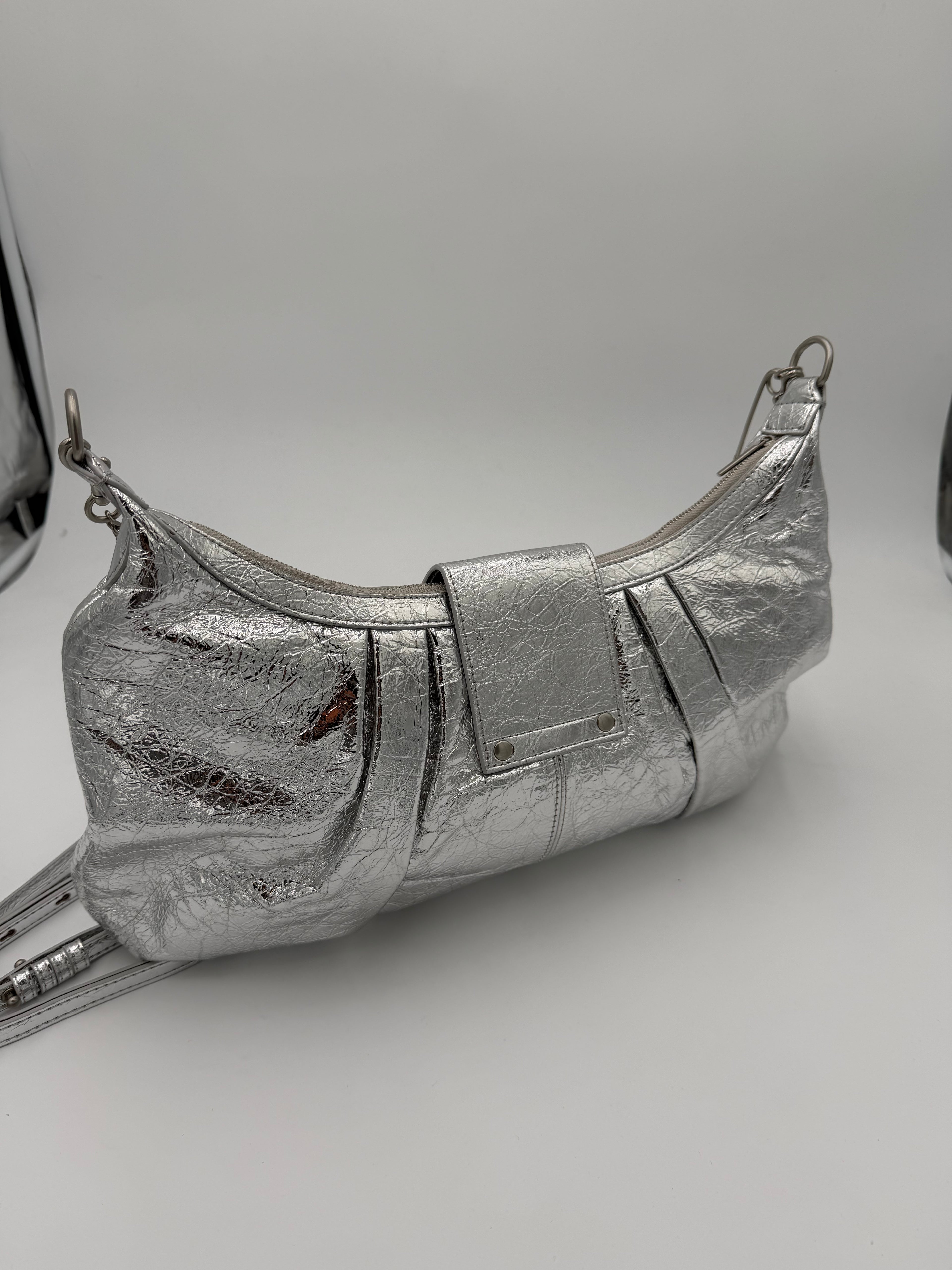Borsa big Bale Silver 40 cm
