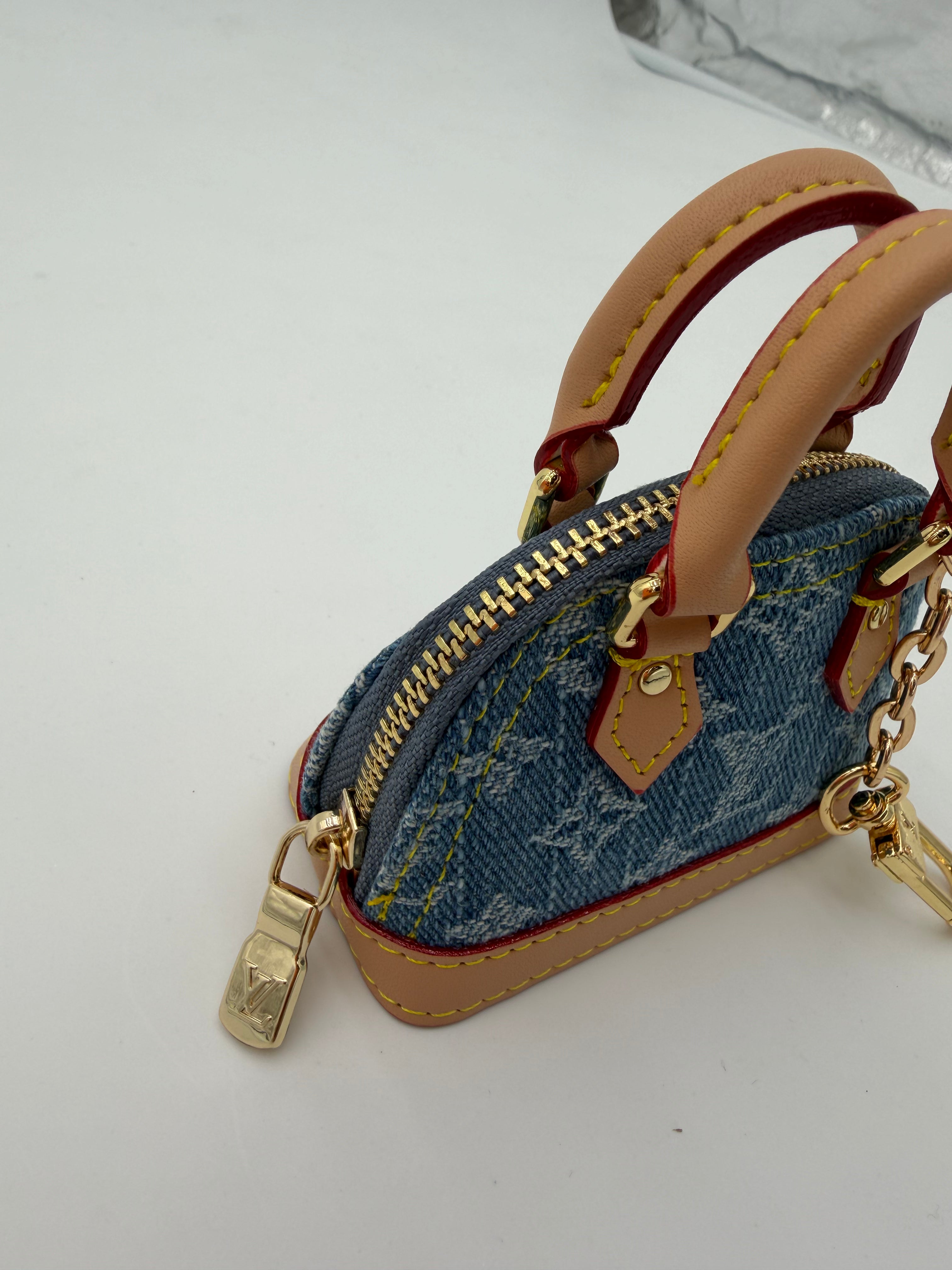 Portachiavi/charm baby Alma denim
